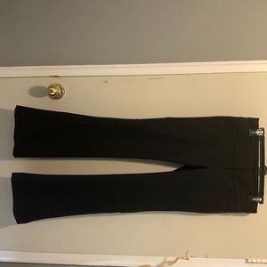 Black dynamite dress pant with flare